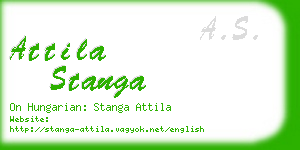 attila stanga business card